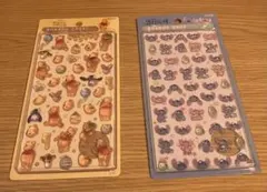 【正規品】ボンボンドロップシールディズニー2種セットプーさん&スティッチ