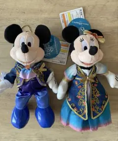 【Sale】 ミッキー ミニー ぬいぐるみ セット スパンコール＆ラインストーン Sale】 ミッキー ミニー ぬいぐるみ セット スパンコール＆ライン