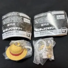 ONE PIECE めじるしアクセサリー　ロジャー　麦わら帽子