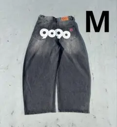 9090 OG Logo Painted Denim Pants