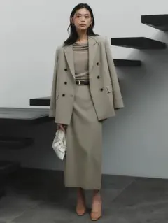 anuans ペンシルミドルスカート