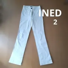INED ホワイト カジュアルパンツ サイズ2