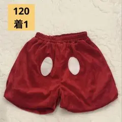 Littc ミッキーマウス ベロアパンツ 120サイズ 赤