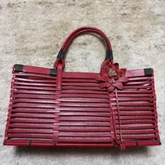 新品未使用♡ヨシキヒシヌマ レザーカットワーク ハンドバッグ 