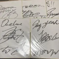 DOBERMAN INFINTY 直筆サイン色紙 5枚