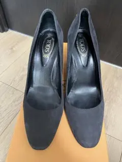 TOD'S チャコールグレー　パンプス　7.5cmヒール