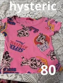 Hysteric ピンク キャラクターTシャツ 80サイズ
