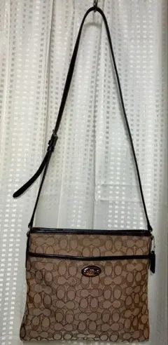 コーチ シグネチャー ショルダーバッグキャンバス レザー 保存袋　COACH