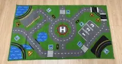 キッズ用 道路柄 ラグ カーペット プレイマット　IKEA