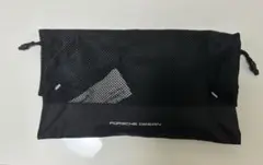 ルフトハンザ航空 ビジネスクラスアメニティ　ポルシェデザイン 巾着袋 黒