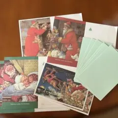 クリスマス　はがきレター　4種6枚セット