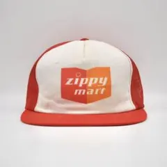 80s 韓国製 企業ロゴ メッシュキャップ コンビニ Zippy mart 古着