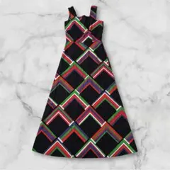 70’s vintage ノースリーブワンピース マキシドレス 昭和レトロ