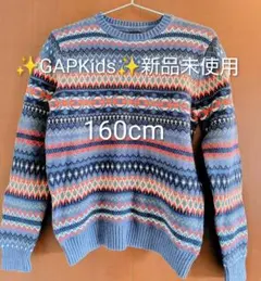 ✨️最終価格✨️Gapkids 試着程度 フェアアイル柄 セーター 160cm