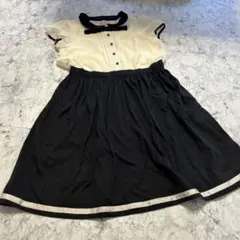 160 マザウェイズ　13歳から　半袖　ワンピース　ドレスアップ　襟付き　女の子