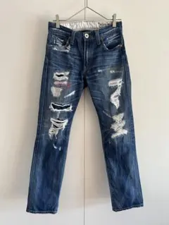 Levi's 505 デニムパンツ ダメージ加工 ジーンズ w30