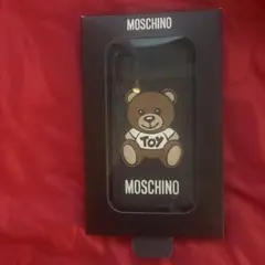 MOSCHINO iPhone X ケース テディベア