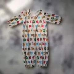 クマ柄ツーウェイ・カバーオール 50-60