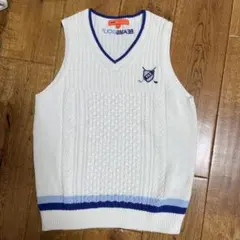 BEAMS GOLF レディース M 綿61%混　Vネックベスト