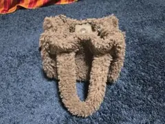 ベージュ ファー トートバッグ GU