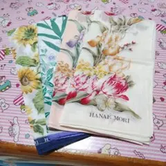 Hanae Mori ／花柄ハンカチ 4枚セット