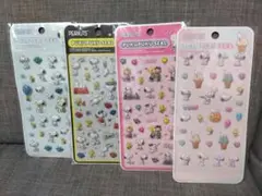 新品未開封　PEANUTS　スヌーピー　ぷくぷくシール　4種セット