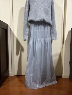 タグ付き 新品未使用 デプレナイロンロングスカート