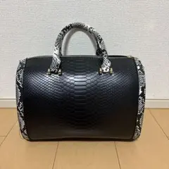 パイソン柄　ハンドバック　レディースメンズ