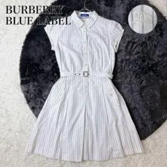 美品✨️バーバリーブルーレーベル シャツワンピース ノバチェック
