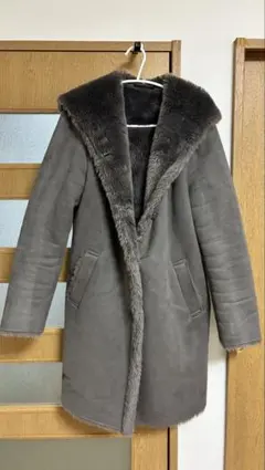 UNIQLO ムートンタッチ フーデッドコート レディース Mサイズ