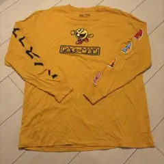 PAC-MAN 長袖カットソー イエロー ロンＴ