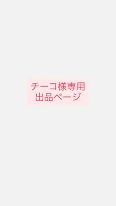 チーコ様専用ページ