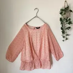 GALLORIA ギャローリア 【L】ブラウス カットソー チュニック 長袖