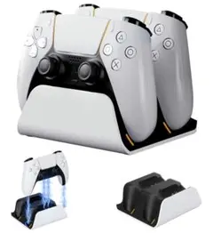 PS5用 コントローラー 充電 スタンド 充電器 充電収納スタンド 2台ok
