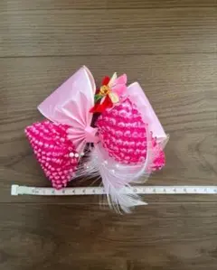 七五三 髪飾り ピンク 花飾り フェイクパール 和装 着物小物 子供着物 レトロ