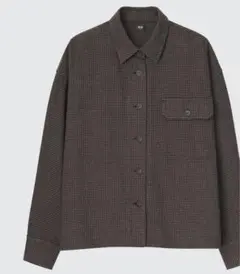ヘビーフランネルクロップドシャツジャケット