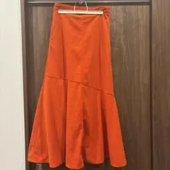 PAGEBOY(ページボーイ)コールテンマーメイドスカート/フリー/オレンジ