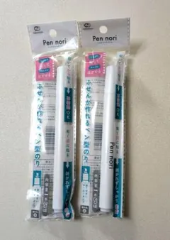 ふせんが作れるペン型のり セリア　ペンのり