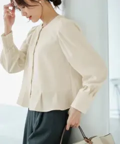 未使用　ジャケットみたいに着れるブラウス　ロペピクニック