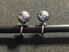 まとめてアクセサリー№107　イヤリング㊵　グレーパール色　シルバー色