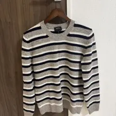 A.P.C. ストライプウールセーター Sのサムネイル