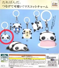 【匿名配送】たれぱんだ つなげて可愛い！マスコットチャーム　うつぶせ