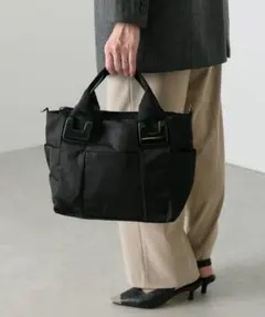 【新品未使用】ear PAPILLONNER 樹脂パーツトートバッグ Sブラック