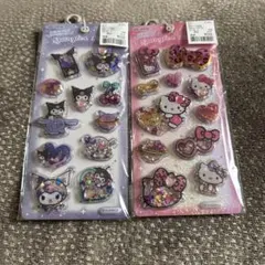 み*ん様 正規品 スパンコールパーティーシール クロミ ハローキティ ヒョウ柄キ
