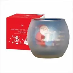 シルエットグラスカラフルサンタ【キャンドル4個付き】J1002001 ×3