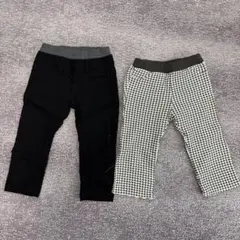 ホットビスケッツ　チェック柄ボトムス黒ボトムスオマケ付き