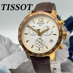 新品電池✨TISSOT ティソ クォーツ腕時計 クロノグラフ デイトのサムネイル