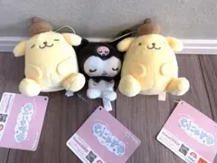 サンリオキャラクターズポムポムプリンクロミぬいぐるみセットアミューズメント景品