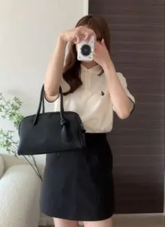 U.S. POLO ASSN. 別注ラインポロシャツ アイボリー