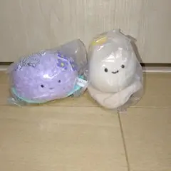 クオリアにっこりーノ雨の日のぬいぐるみ　かたつむりぬいぐるみ　紫陽花ぬいぐるみ
